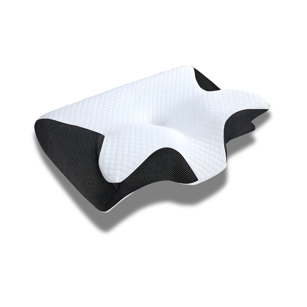 Oreiller ergonomique cervical. Conçu pour combattre les douleurs pour des réveils sans tension.