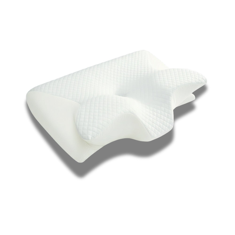 Oreiller ergonomique cervical. Conçu pour combattre les douleurs pour des réveils sans tension.