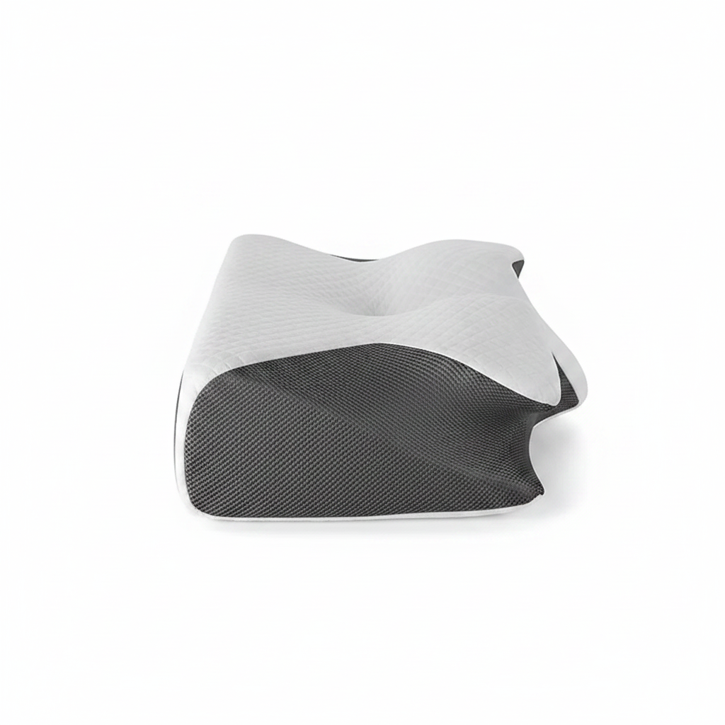 Vue de profil oreiller ergonomique cervical – soutien nuque Ergonoz™